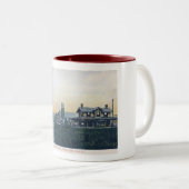 Bay Head, New Jersey, Main St,  Tweekleurige Koffiemok (Voorkant rechts)