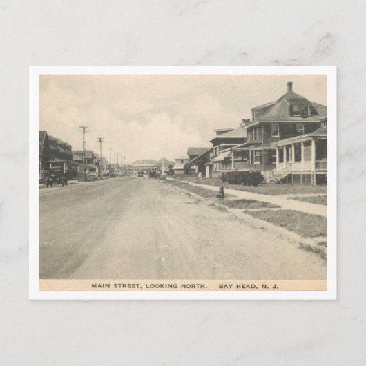 Bay Head NJ 1910s Uitzicht Briefkaart (Voorkant)