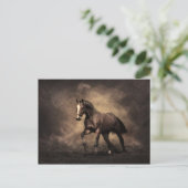 Bay Horse Briefkaart (Staand voorkant)