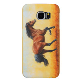 Bay Horse Galloping iPhone 13 Hoesje