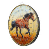 Bay Horse Galloping Dartbord (Voorkant Rechts)