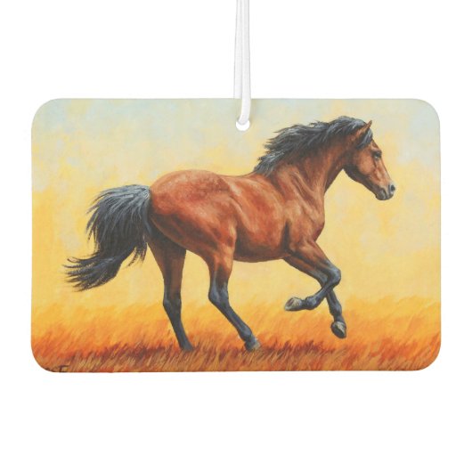 Bay Horse Galloping Luchtverfrisser (Voorkant)