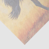 Bay Horse Galloping Tissuepapier (Detail)