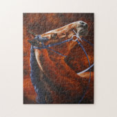 Bay Horse Hanoverian Warmblood Legpuzzel (Verticaal)