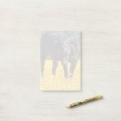 Bay Horse in een Gebied van Gele Bloemen Post-it® Notes (Op bureau)