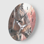  Bay Horse in een onbuigzame zonsondergang Grote Klok (Hoek)