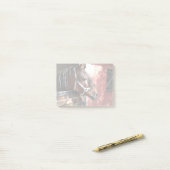 Bay Horse in een onbuigzame zonsondergang Post-it® Notes (Op bureau)