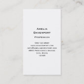 Bay Horse in een veld Visitekaartje (Achterkant)