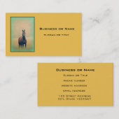 Bay Horse in een veld Visitekaartje (Voorkant / Achterkant)