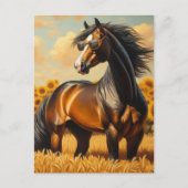 Bay Horse in een zonnebril Briefkaart (Voorkant)