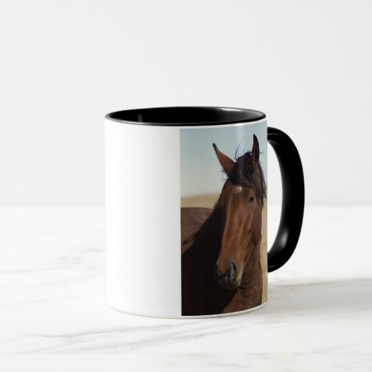 Bay Horse in Wind Mok (Voorkant rechts)