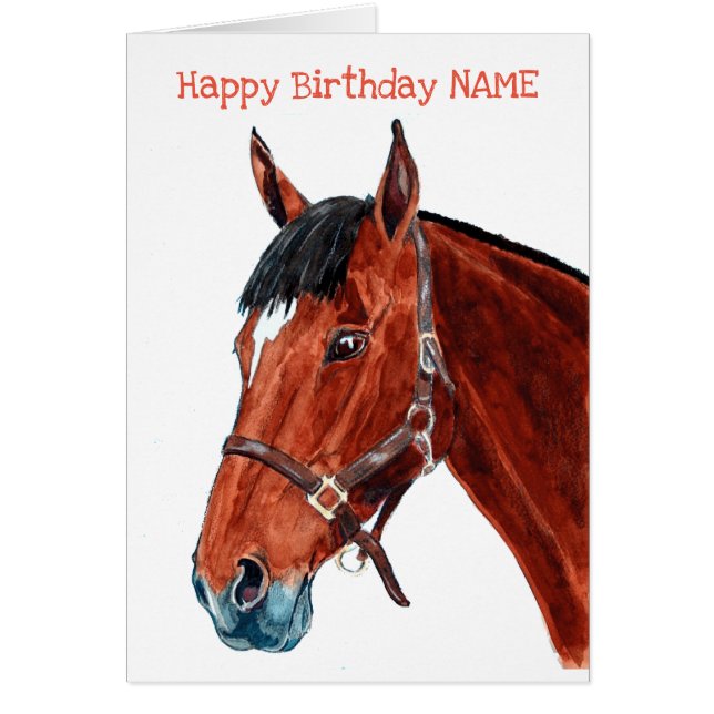 Bay Horse met Star (Voorkant)