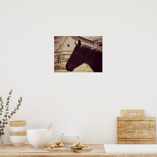 Bay Horse Poster (Keuken)