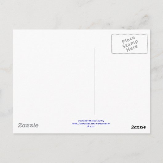 Bay Horse "Reflections" Briefkaart (Achterkant)