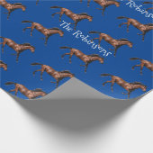  Bay Horses Pattern Cadeaupapier (Hoek)