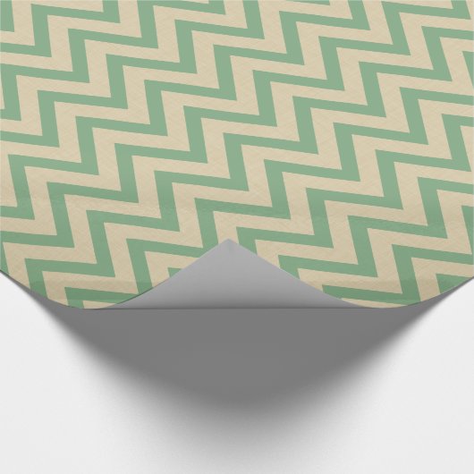 Bay Leaf Spice Moods Chevrons Cadeaupapier (Hoek)