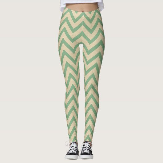 Bay Leaf Spice Moods Chevrons Leggings (Voorkant)