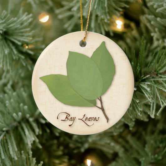 Bay Leaves Keramisch Ornament (Boom)