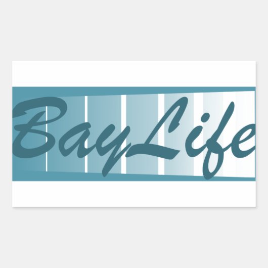 Bay Life Rechthoekige Sticker (Voorkant)
