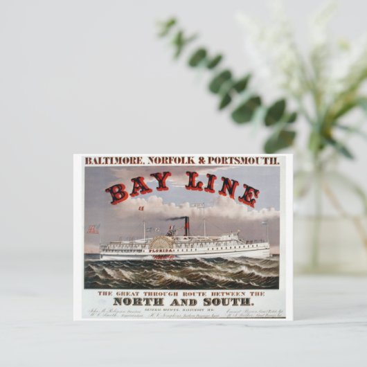 Bay Line - De Great Through Line Briefkaart (Staand voorkant)