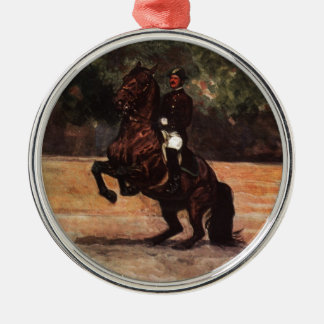 Bay Lipizzaner Levade Metalen Ornament