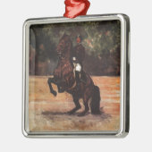 Bay Lipizzaner Levade Metalen Ornament (Links)