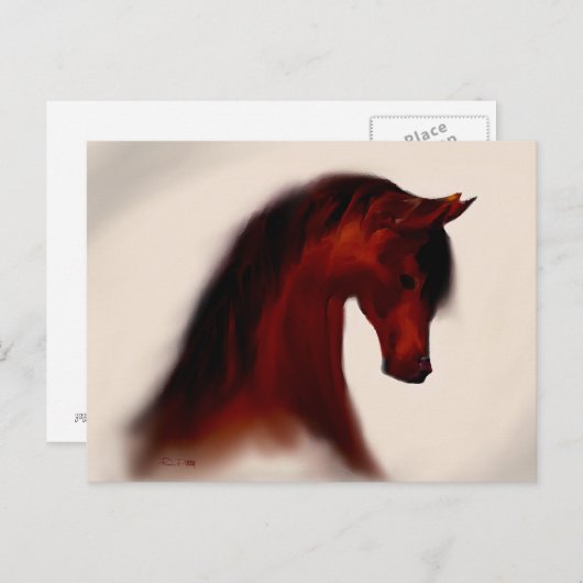 Bay Mare ~ Blank Briefkaart (Voorkant / Achterkant)