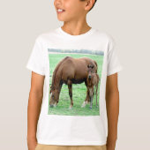 Bay Mare en Hare Colt T-shirt (Voorkant)