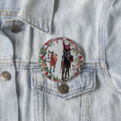 Bay Mare rozen Paard Button (In situ)