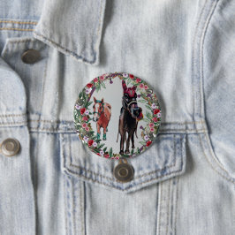 Bay Mare rozen Paard Button