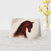 "Bay Mare" ~ Wenskaart (leeg) Kaart (Gele Bloem)