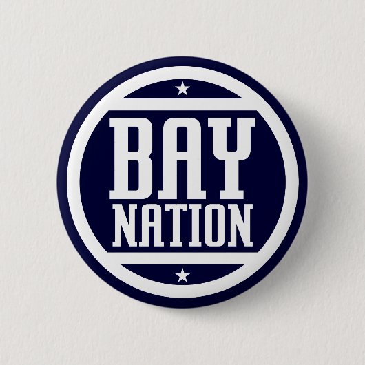 Bay Nation Ronde Button 5,7 Cm (Voorkant)