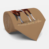 Bay Paint Horse Stropdas (Opgerold)