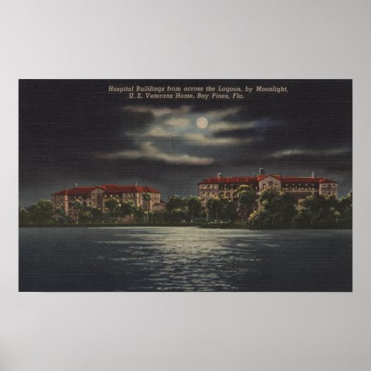 Bay Pines, Florida - Uitzicht van het ziekenhuis i Poster (Voorkant)