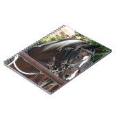 Bay Pinto Amish Buggy Paard Notitieboek (Linkerzijde)