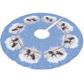 Bay Pinto Brown Skewbald Gypsy Vanner Tinker Horse Kerstboom Rok (Gekanteld)