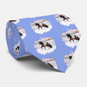 Bay Pinto Brown Skewbald Gypsy Vanner Tinker Horse Stropdas