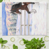 Bay Pinto Brown Skewbald Gypsy Vanner Tinker Horse Theedoek (Gevouwen)