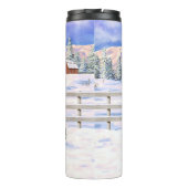 Bay Pinto Brown Skewbald Gypsy Vanner Tinker Horse Thermosbeker (Achterkant)