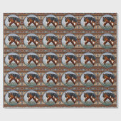 Bay Pinto War Horse Southwestern Design Cadeaupapier (Vlak)