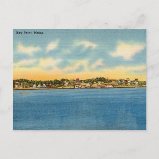  Bay Point Maine op Sunset Briefkaart (Voorkant)
