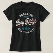 Bay Ridge Brooklyn New York - retro grafie T-shirt (Design voorkant)