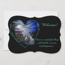 Bay 's nachts, Dolphin Love, add Jouw tekst Kaart