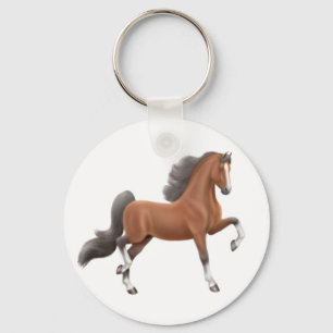 Bay Saddlebred Horse Sleutelhanger