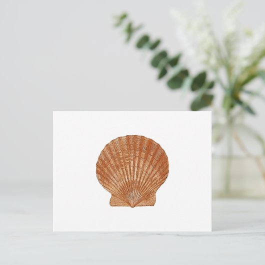 Bay Scallop Shell Briefkaart (Staand voorkant)