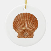 Bay Scallop Shell Keramisch Ornament (Voorkant)
