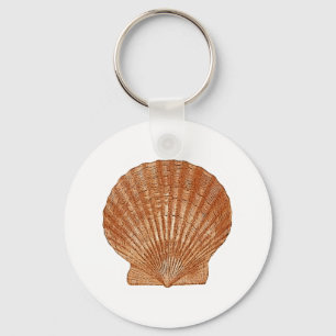 Bay Scallop Shell Sleutelhanger