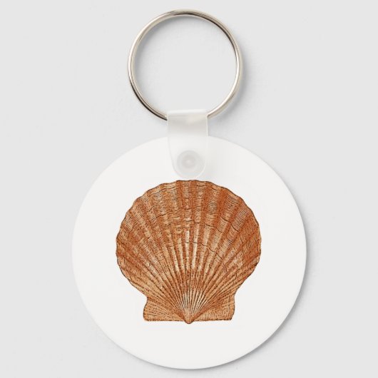 Bay Scallop Shell Sleutelhanger (Voorkant)