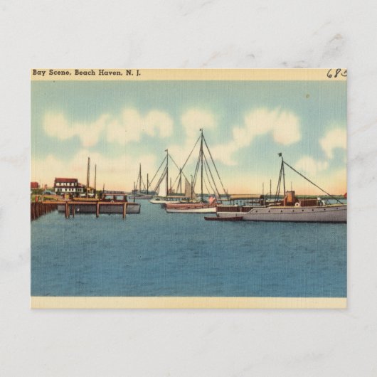 Bay Scene, Beach Haven, New Jersey Briefkaart (Voorkant)