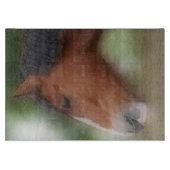 Bay Shire Draft Horse Face Animal Snijplank (Voorkant)